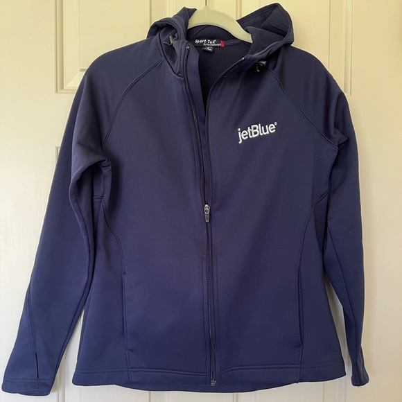 Tops - JetBlue Zippered Jacket w/hood